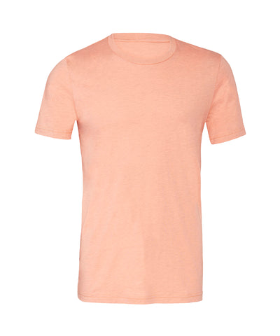 Unisex heather CVC short sleeve t-shirt | heather sunset