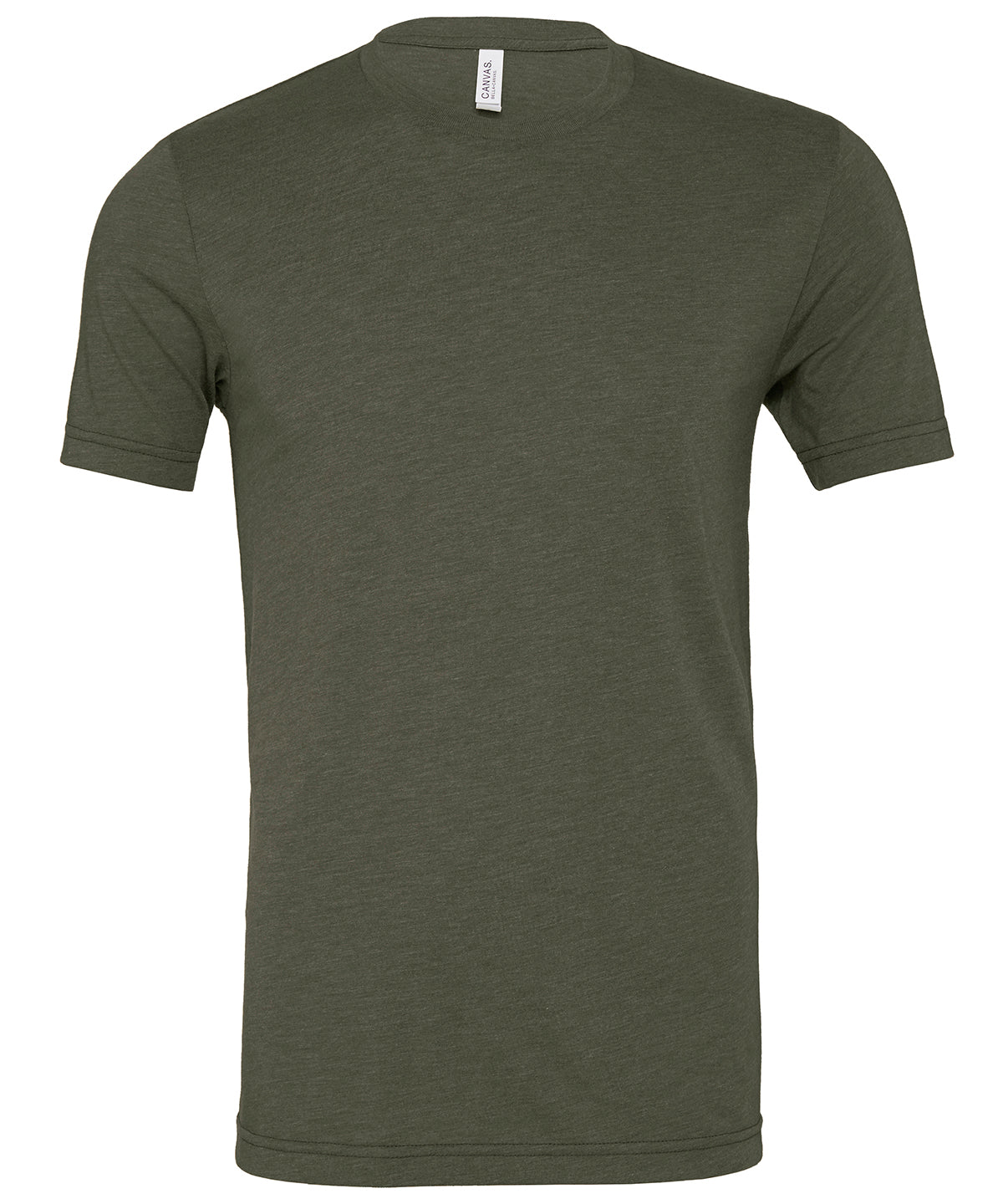Unisex triblend crew neck t-shirt | military green triblend