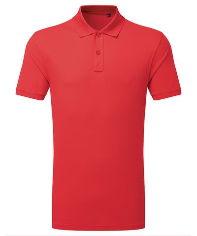 Cationic recycled polyester polo | red