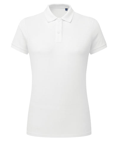Womens polycotton blend polo | white