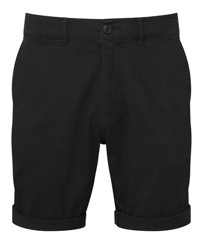 Mens lightweight chino shorts | black
