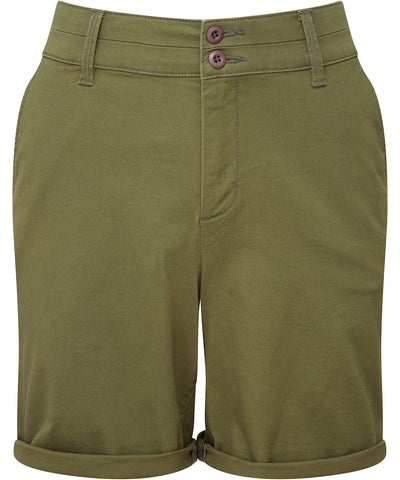 Womens lightweight chino shorts | olive