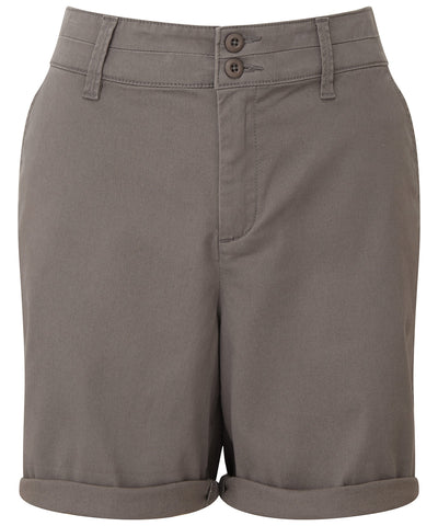 Womens lightweight chino shorts | slate