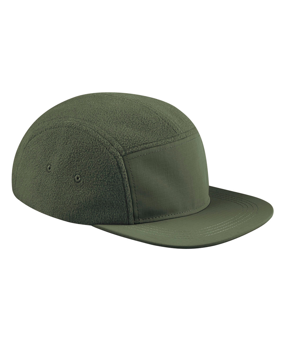 Recycled fleece outdoor camper cap | olive green