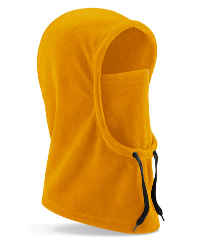 Recycled fleece hood | mustard