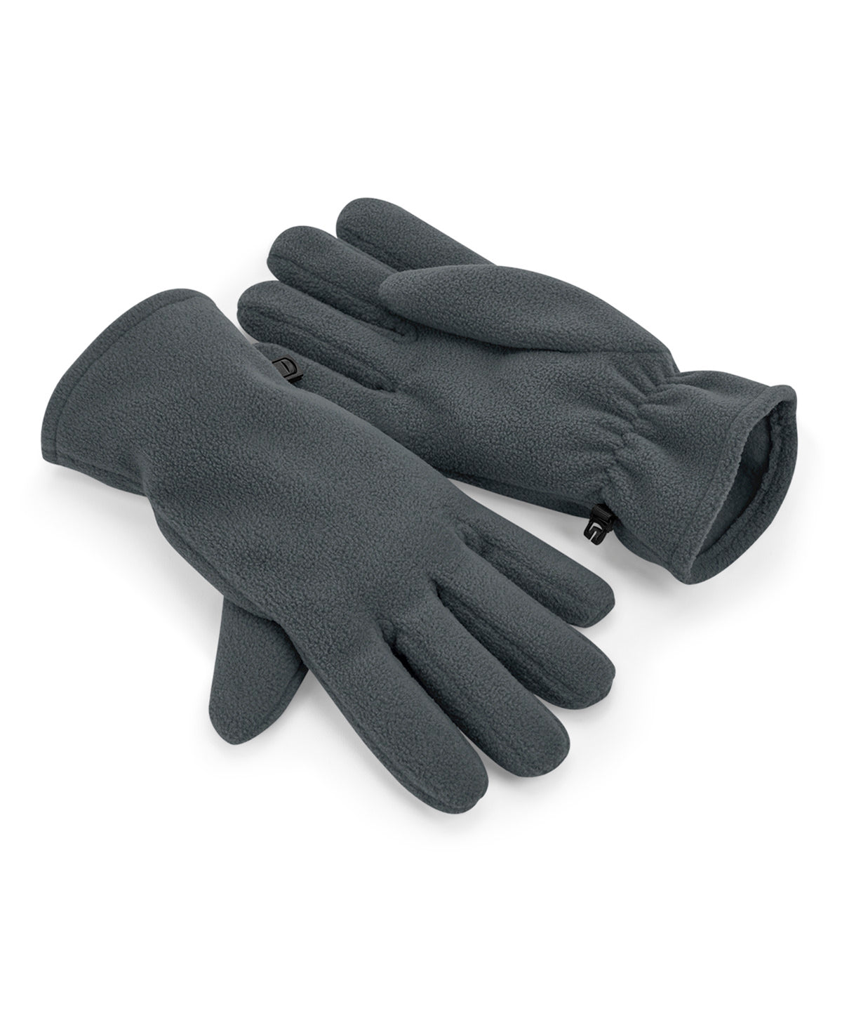 Recycled fleece gloves | steel grey