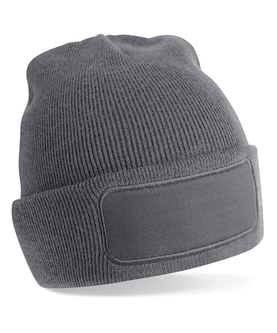 Recycled original patch beanie | graphite grey