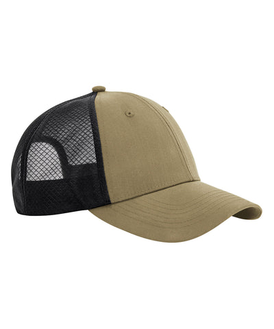 Technical mesh trucker | desert sand/black
