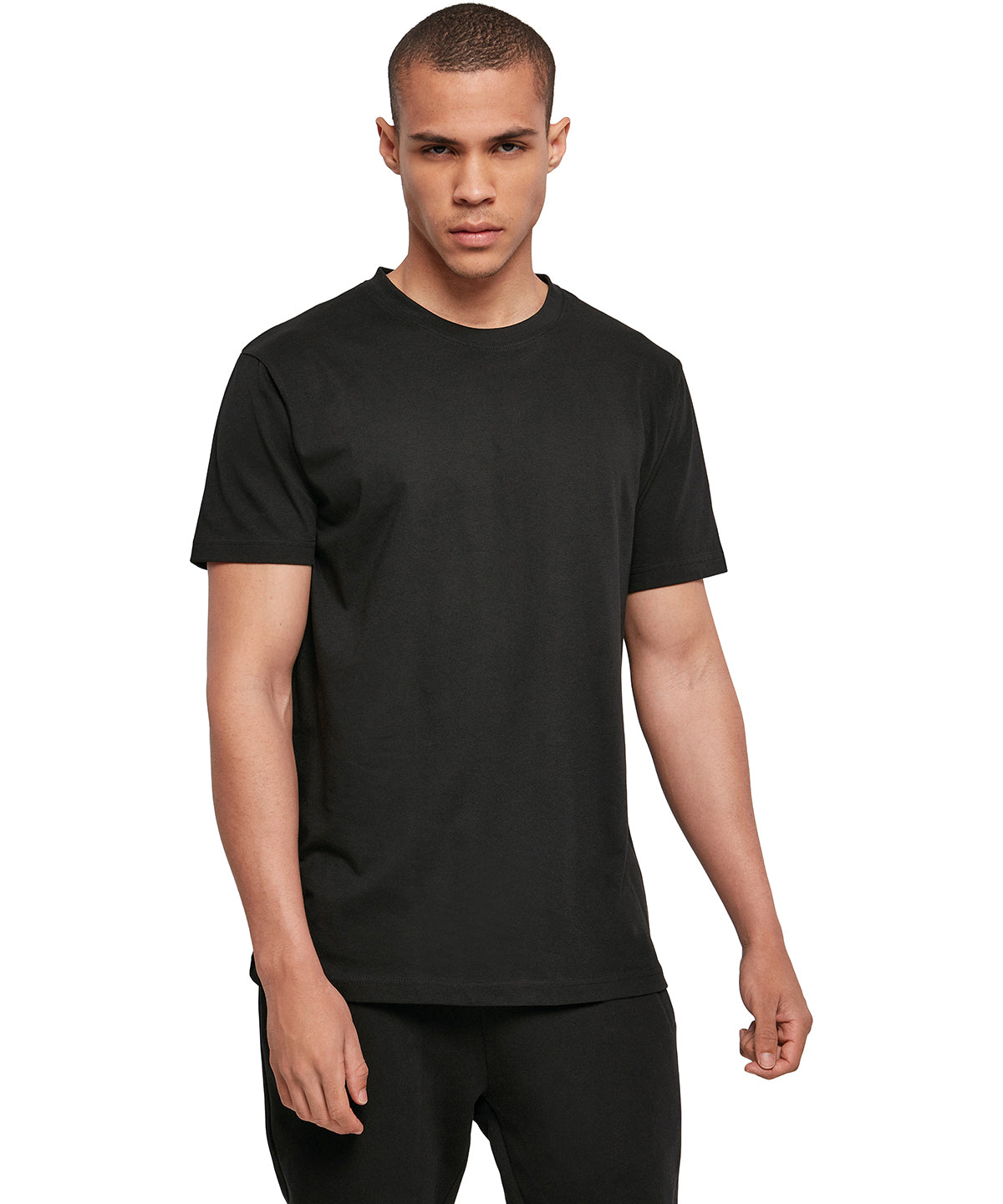Basic round neck tee | black