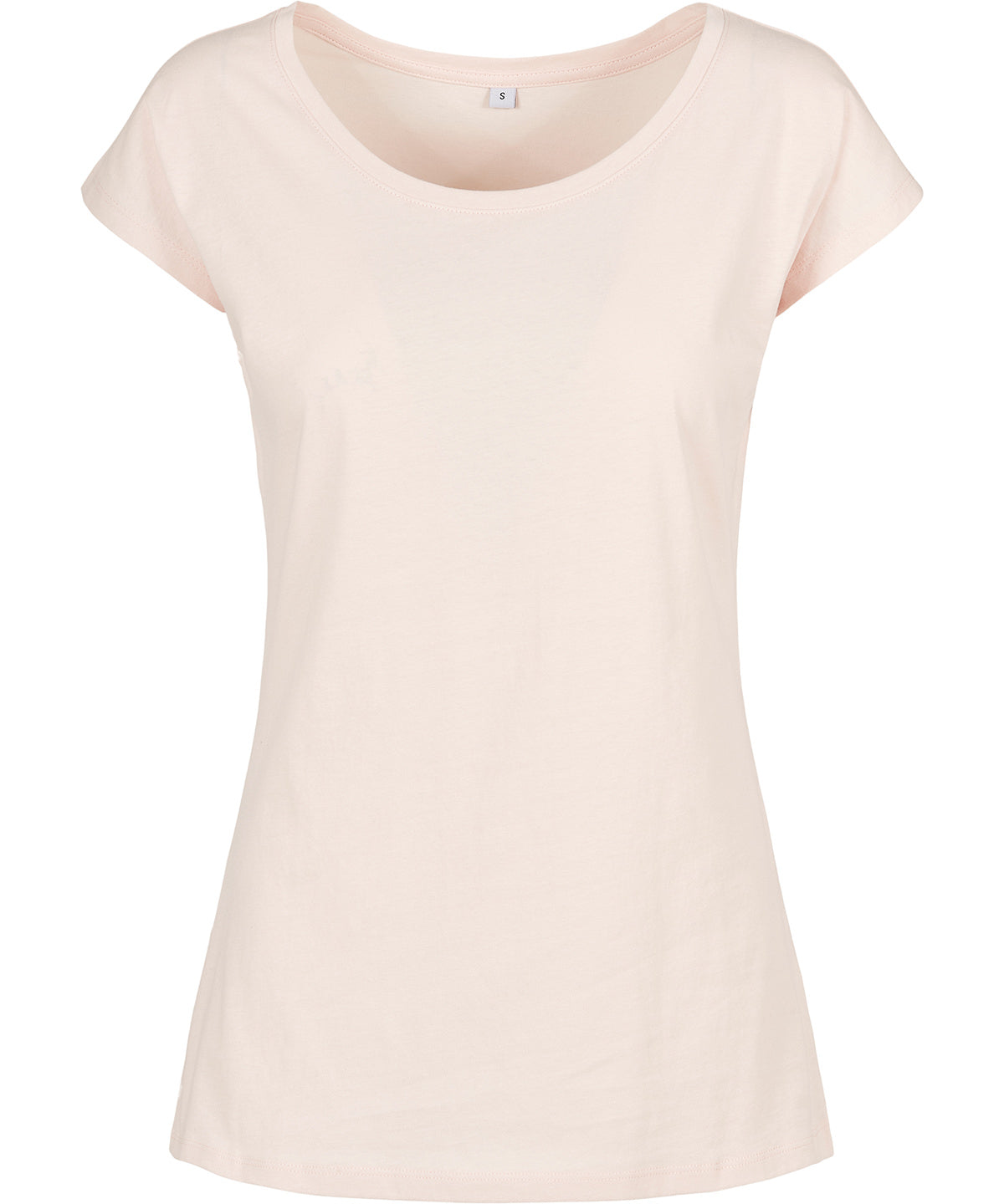 Womens wide neck tee | pink