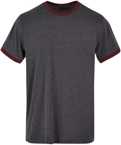 Ringer tee | charcoal/cherry