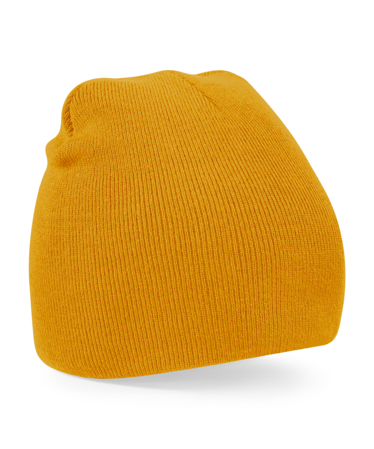 Two-tone pull-on beanie | mustard