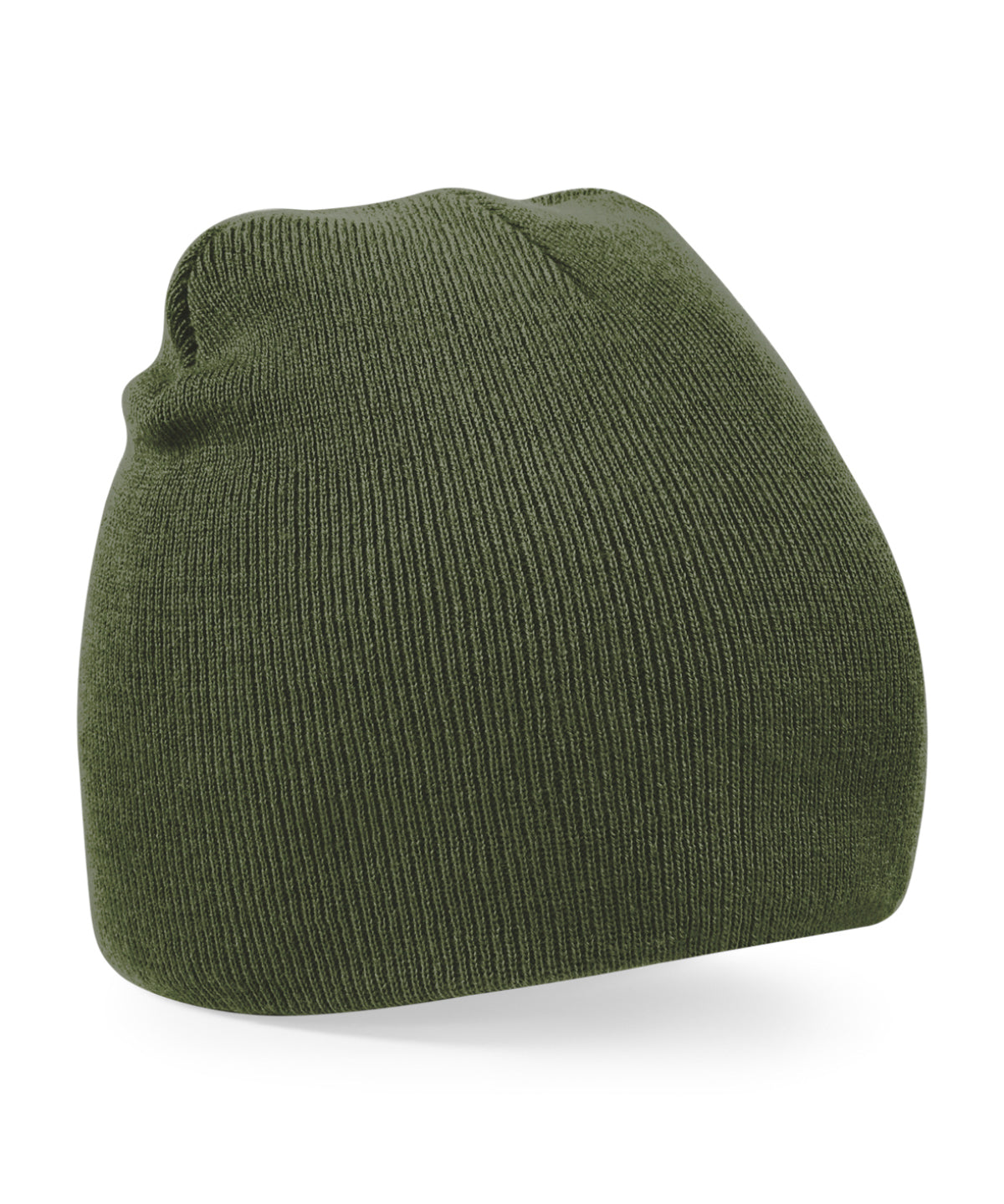 Two-tone pull-on beanie | olive green