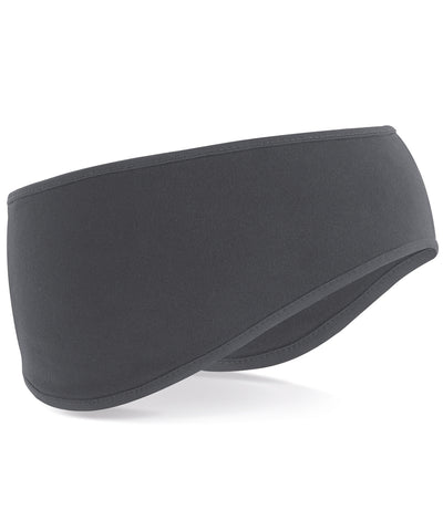Softshell sports tech headband | graphite grey