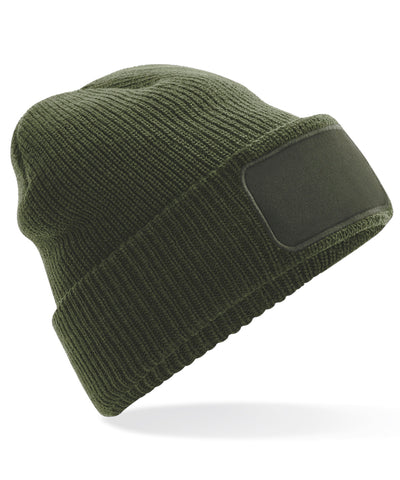 Thinsulate patch beanie | olive green