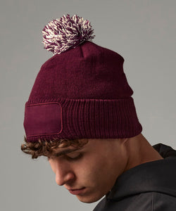 Snowstar® patch beanie | black/graphite grey