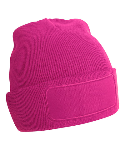 Original patch beanie | fuchsia