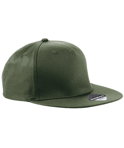 5-panel snapback rapper cap | olive green