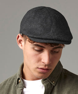 Melton wool ivy cap | charcoal marl