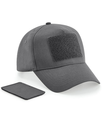 Removable patch 5-panel cap | graphite grey