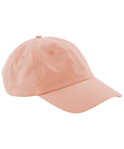 Low-profile 6-panel dad cap | peach