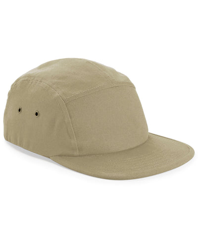 Canvas 5-panel camper cap | desert sand