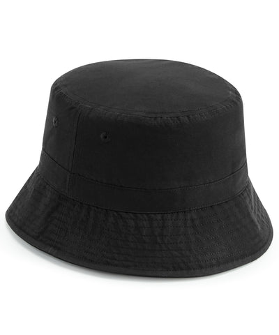 Recycled polyester bucket hat | black