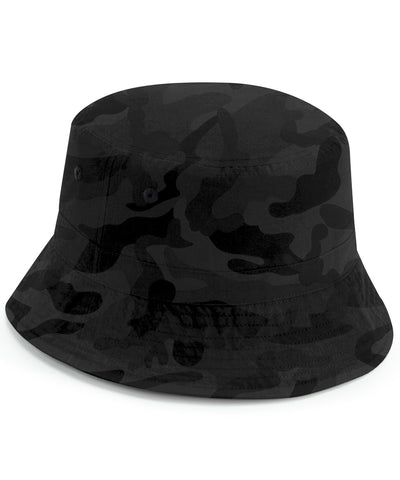 Recycled polyester bucket hat | midnight camo