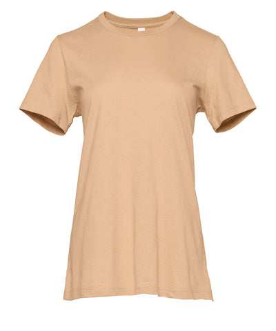 Womens relaxed Jersey short sleeve tee | sand dune