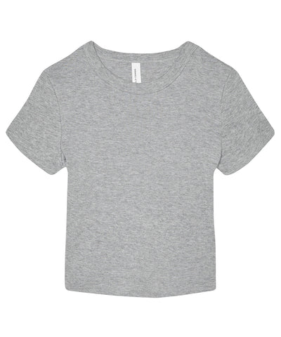 Womens micro rib baby t-shirt | athletic heather