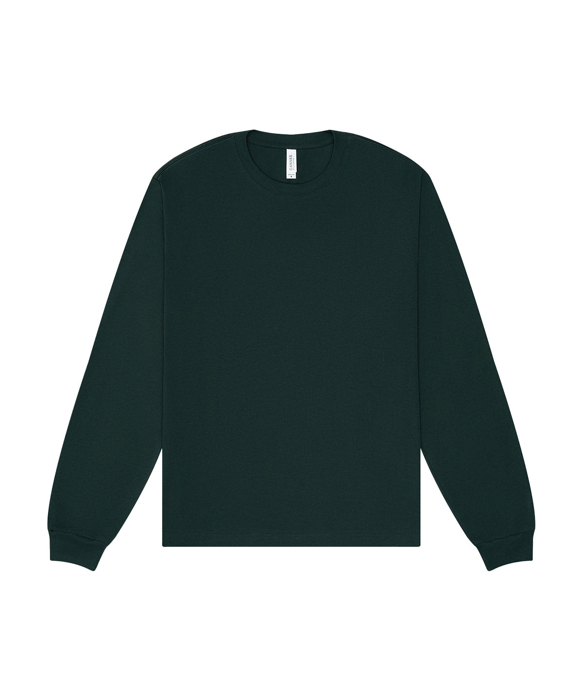 Unisex heavy boxy long sleeve tee | forest