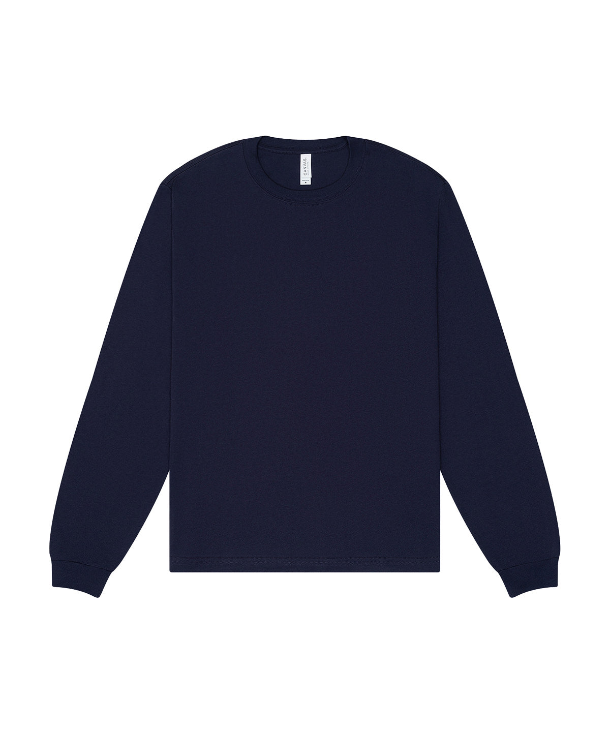 Unisex heavy boxy long sleeve tee | navy