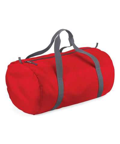 Packaway barrel bag | classic red