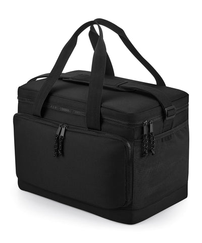 Recycled large cooler shoulder bag | black