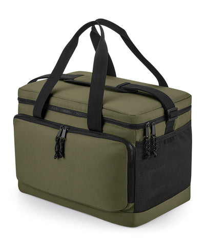 Recycled large cooler shoulder bag | military green