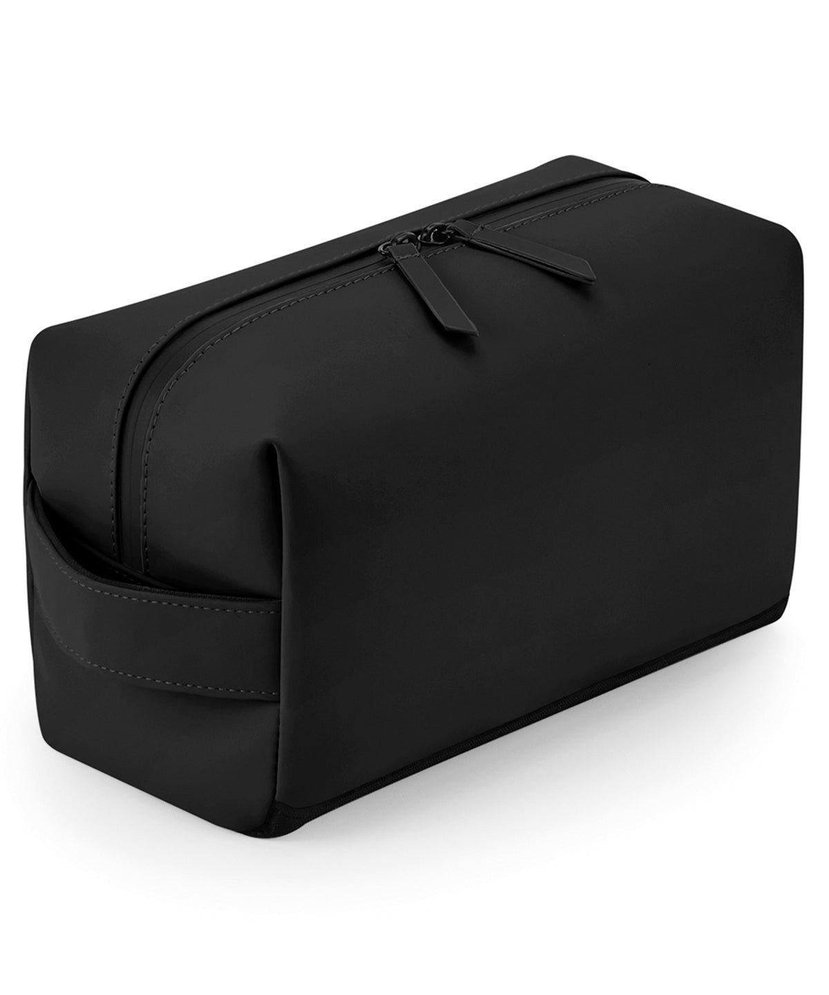 Matte PU toiletry/accessory case | black