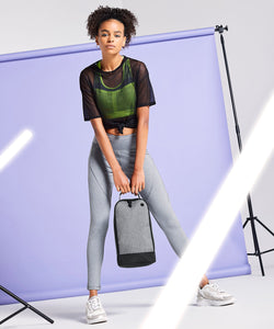 Athleisure sports shoe/accessory bag | black/black