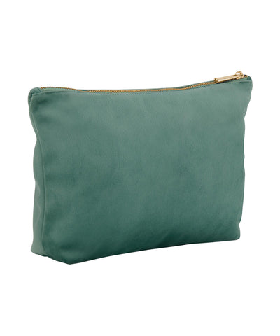 Velvet accessory bag | jade