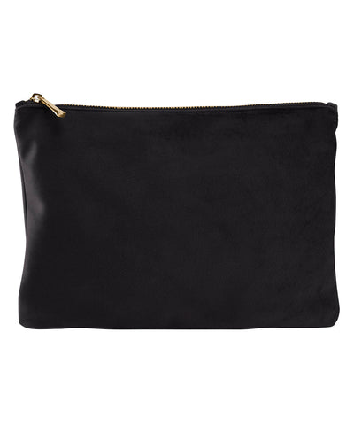 Velvet accessory pouch | black onyx
