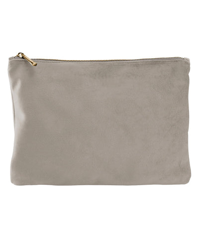 Velvet accessory pouch | moonstone