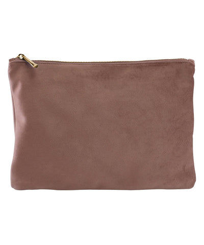 Velvet accessory pouch | rose quartz