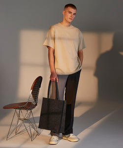 Felt tote bag | charcoal melange