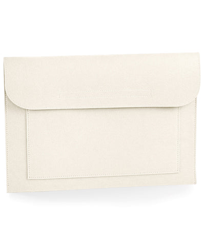 Felt laptop/document slip | soft white