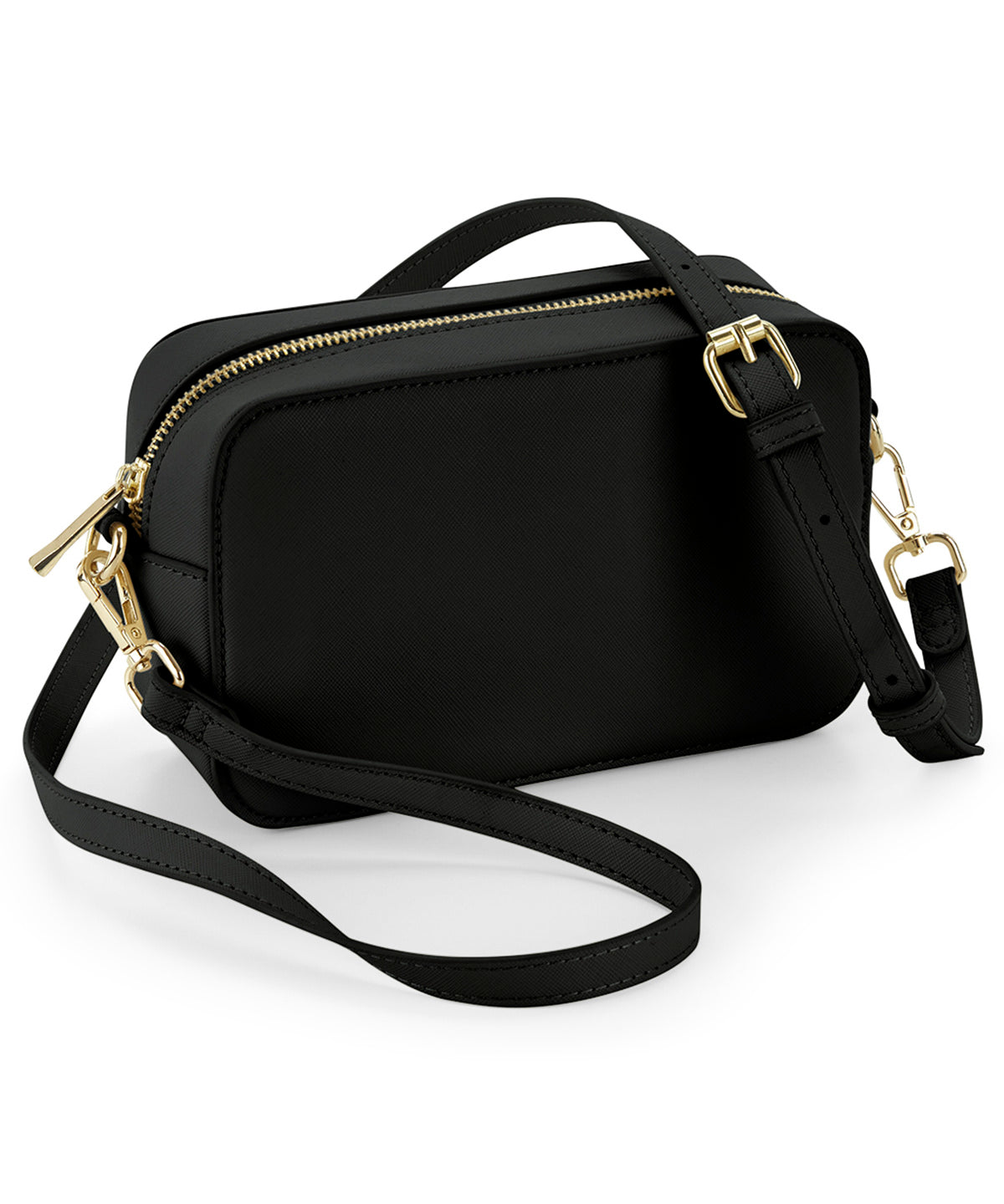 Boutique structured cross body bag | black