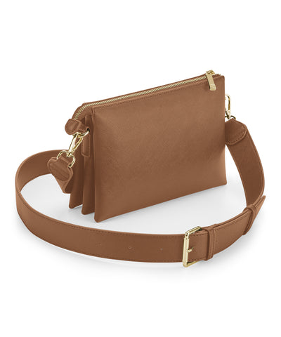 Boutique soft cross-body bag | tan