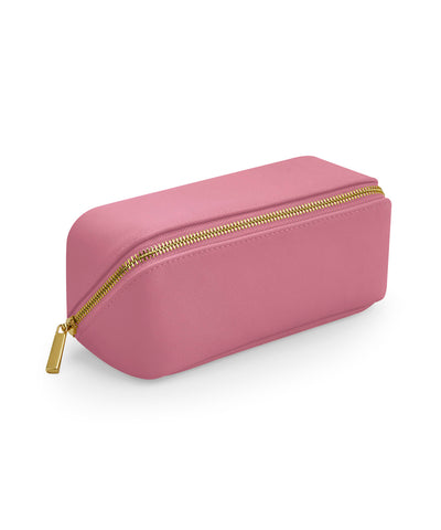 Boutique open flat mini accessory case | dusky pink