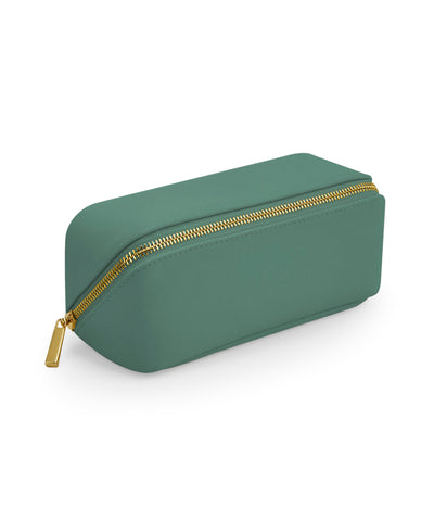 Boutique open flat mini accessory case | sage green
