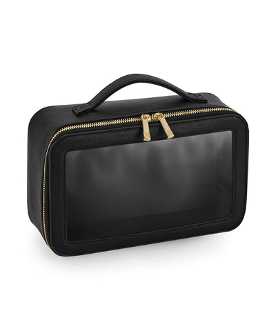 Boutique clear window travel case | black