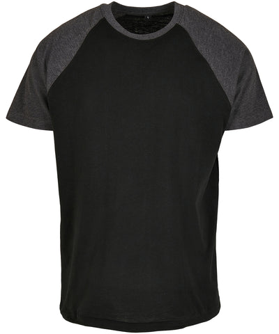Raglan contrast tee | black/charcoal
