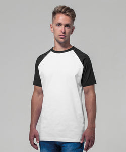 Raglan contrast tee | black/charcoal